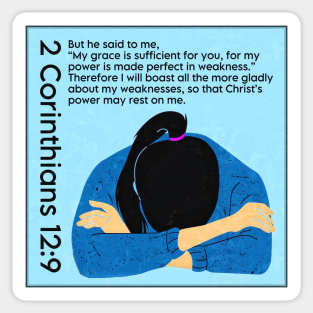 2 Corinthians 12:9 Sticker